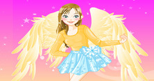 Klanning-spel-med-en-angel