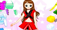 Klanning-spel-med-en-cheerleader