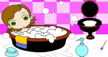 ระบายสีเกมกับสาวน้อยในห้องน้ำ